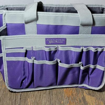 Purple Portafolia Scrap Book Bag