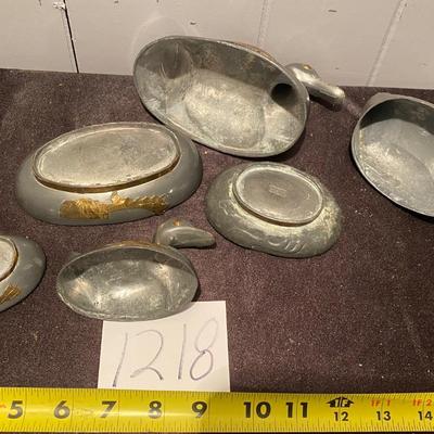 Vintage Mid Century Modern  Metal Ducks