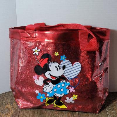 Minnie Mouse Red Sparkel Tote Bag