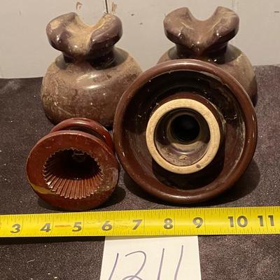 Vintage Brown Insulators