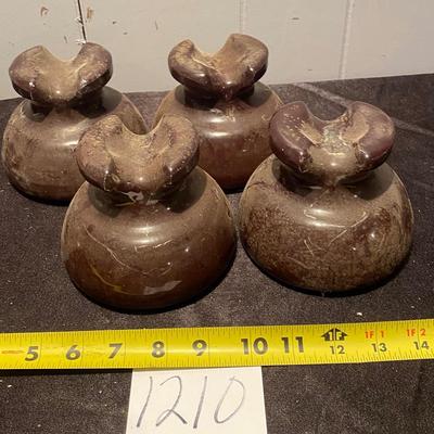 Vintage Brown Insulators