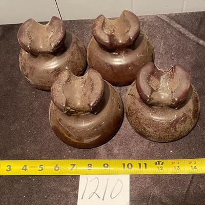 Vintage Brown Insulators