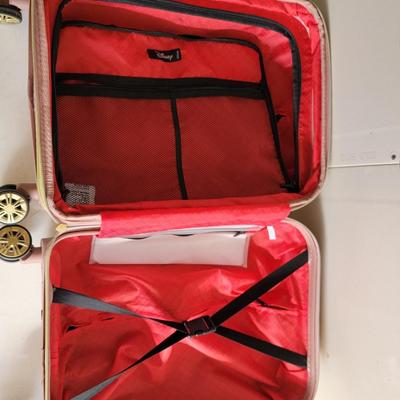 Rose Gold FuL Disney Mickey Mouse Large Rolling Suitcase