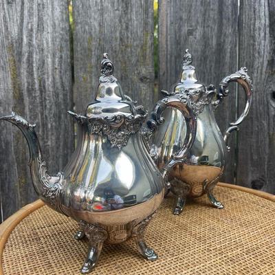 Vintage Wallace Silver-plated Coffee/Teapots