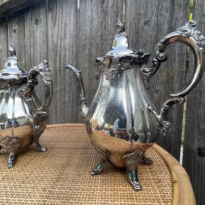 Vintage Wallace Silver-plated Coffee/Teapots