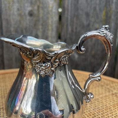 Wallace Silverplate BAROQUE #283 Sugar Bowl And Creamer Dispenser