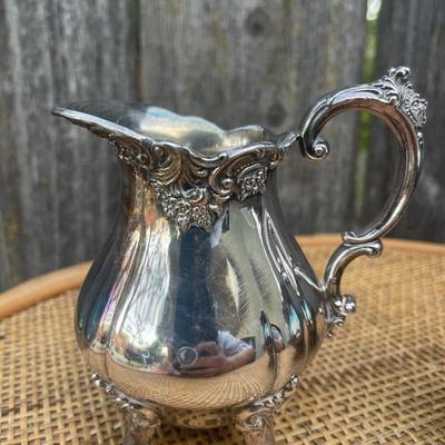 Wallace Silverplate BAROQUE #283 Sugar Bowl And Creamer Dispenser