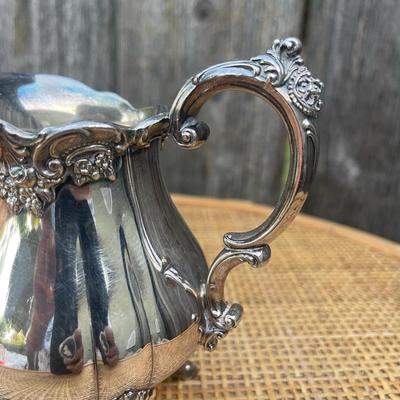 Wallace Silverplate BAROQUE #283 Sugar Bowl And Creamer Dispenser