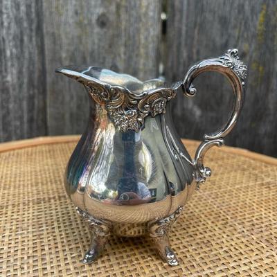 Wallace Silverplate BAROQUE #283 Sugar Bowl And Creamer Dispenser