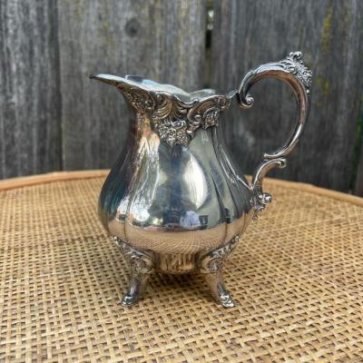 Wallace Silverplate BAROQUE #283 Sugar Bowl And Creamer Dispenser