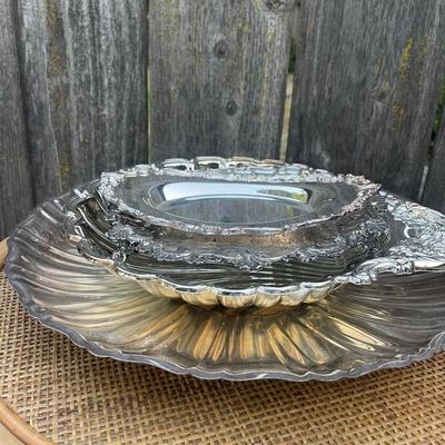 Vintage 4 Piece plated Silver lot