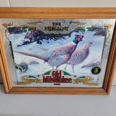 Old Milwaukee Mirror Wildlife Series - The Pheasant