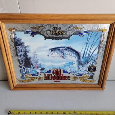 Old Milwaukee Mirror Wildlife Series - The Bass