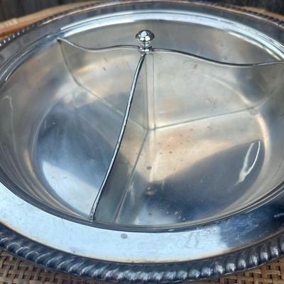 3 vintage Serving Dishes untested for sterling silver