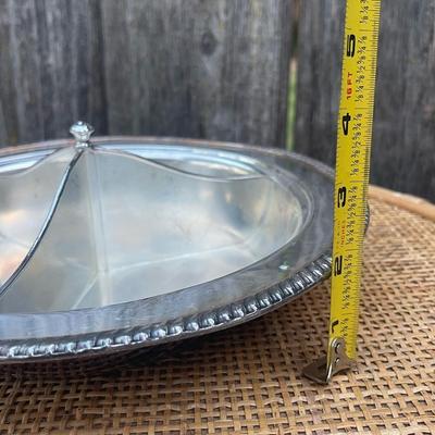 3 vintage Serving Dishes untested for sterling silver