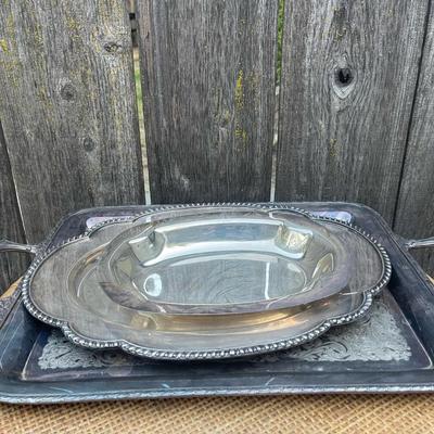 3 piece platter lot untested for sterling