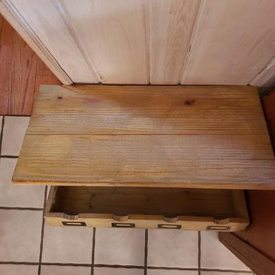 Wood and Metal Hanging Wine Rack (D-KD)