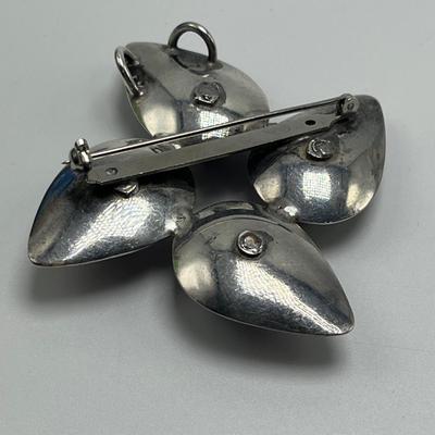 Sterling & Amethyst Earrings, Bracelet & Brooch Set (B1-MG)