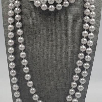 White Beaded Necklace