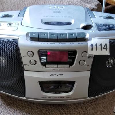 Lenoxx Sound CD-102 Boombox CD Cassette Radio Stereo System