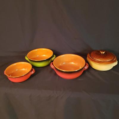Terrecotte Lotti Set of Three Handled Bowls and More (D-KD)