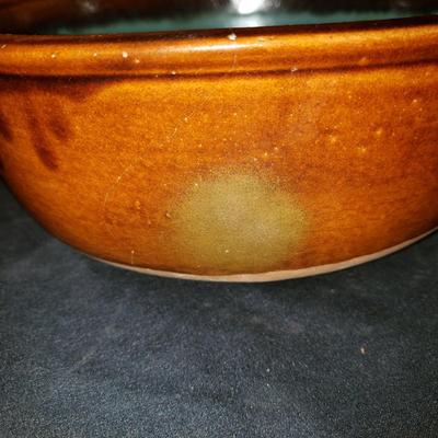 Brown's Pottery: Glazed Bowl and Pie Pan (D-KD)