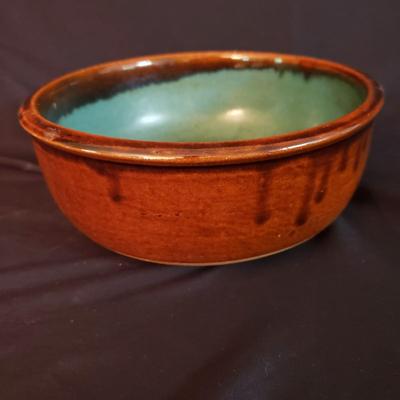 Brown's Pottery: Glazed Bowl and Pie Pan (D-KD)