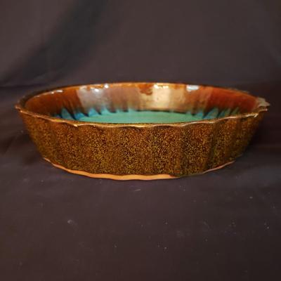 Brown's Pottery: Glazed Bowl and Pie Pan (D-KD)