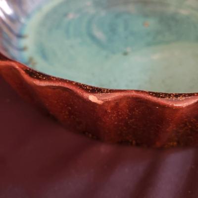 Brown's Pottery: Glazed Bowl and Pie Pan (D-KD)