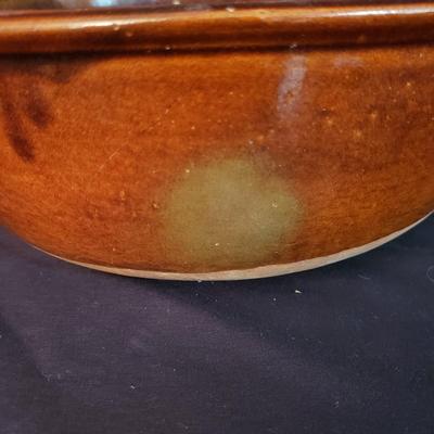 Brown's Pottery: Glazed Bowl and Pie Pan (D-KD)