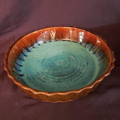 Brown's Pottery: Glazed Bowl and Pie Pan (D-KD)
