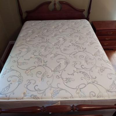 Knob Creek Queen Bed Frame with Nightstand (BR1-BBL)