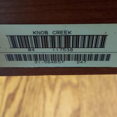 Knob Creek Queen Bed Frame with Nightstand (BR1-BBL)