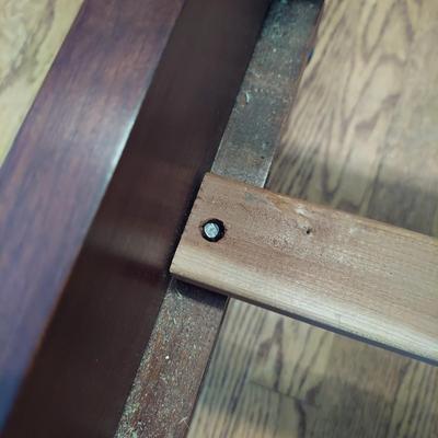 Knob Creek Queen Bed Frame with Nightstand (BR1-BBL)