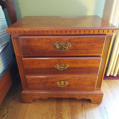 Knob Creek Queen Bed Frame with Nightstand (BR1-BBL)