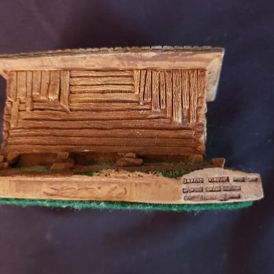 Cades Cove Series Sculptures: Elijah Oliver Cabin & Corncrib by Leo Preisler (D-KD)