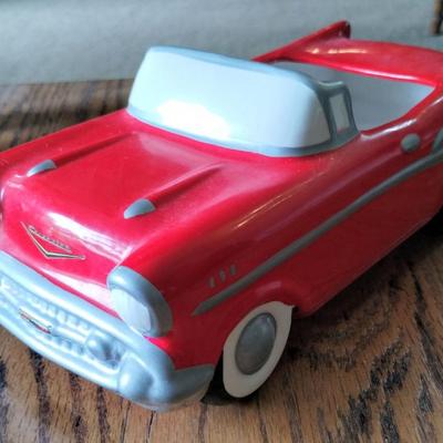 Red 1957 Chevy Bel Air Ceramic Planter Teleflora Chevrolet 10"