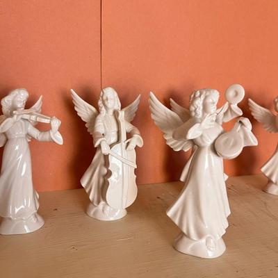 Lot 7 Vintage Dresden Porcelain Angels