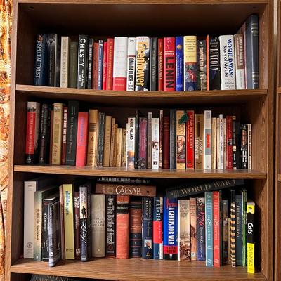 6 Shelves of Books - Military, War, Sports, Presidential