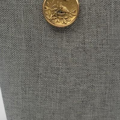 Gold Toned Medallion Necklace