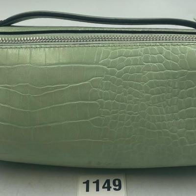 Faux Snakeskin Cylinder Barrel Bag