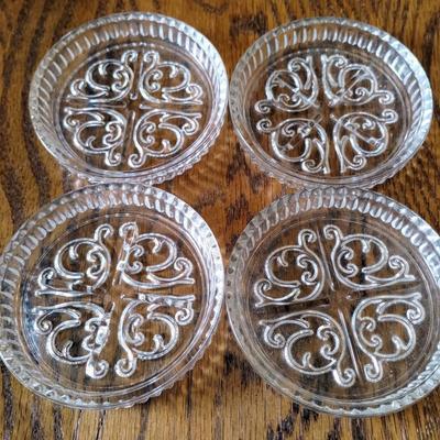 Pressed Glass Coasters