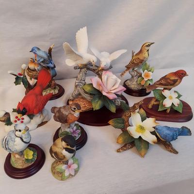 Andrea by Sadek Porcelain Bird Figurines & More (BR1-BBL)