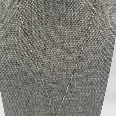 Hearts Shaped Silver Toned Necklace