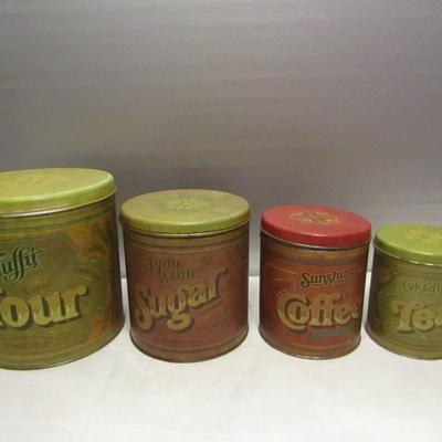 Vintage Ballonoff Four Piece Nesting Canister Set
