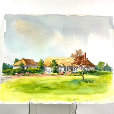 586 Original Watercolor "Rancher" by Peggy Blades