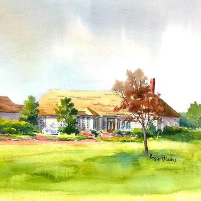 586 Original Watercolor "Rancher" by Peggy Blades