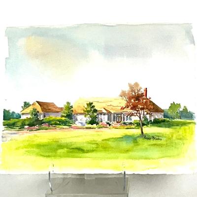 586 Original Watercolor "Rancher" by Peggy Blades