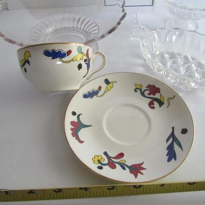 Lot of Misc Dishes, Cup Saucer