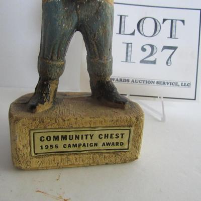 Vintage Community Chest 1955 Campaign Awards Figure